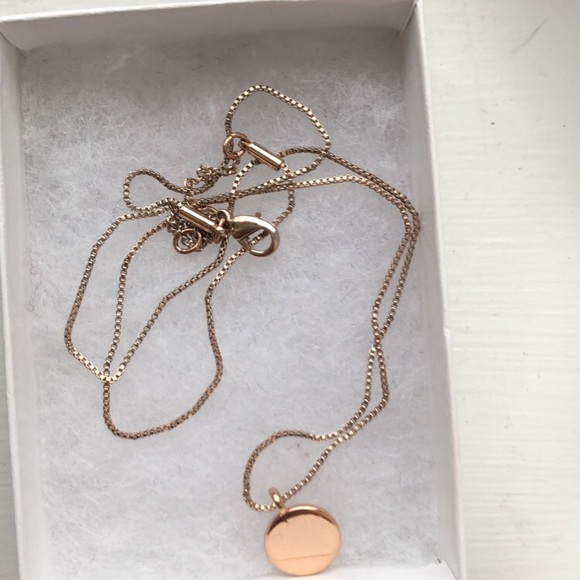 H&M rose cold circle necklace - Picture 3 of 3